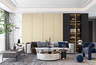 泉州轻奢风格-客厅