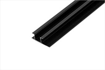 泉州航空纤维墙咔铝合金带灯中条（哑黑氧化）